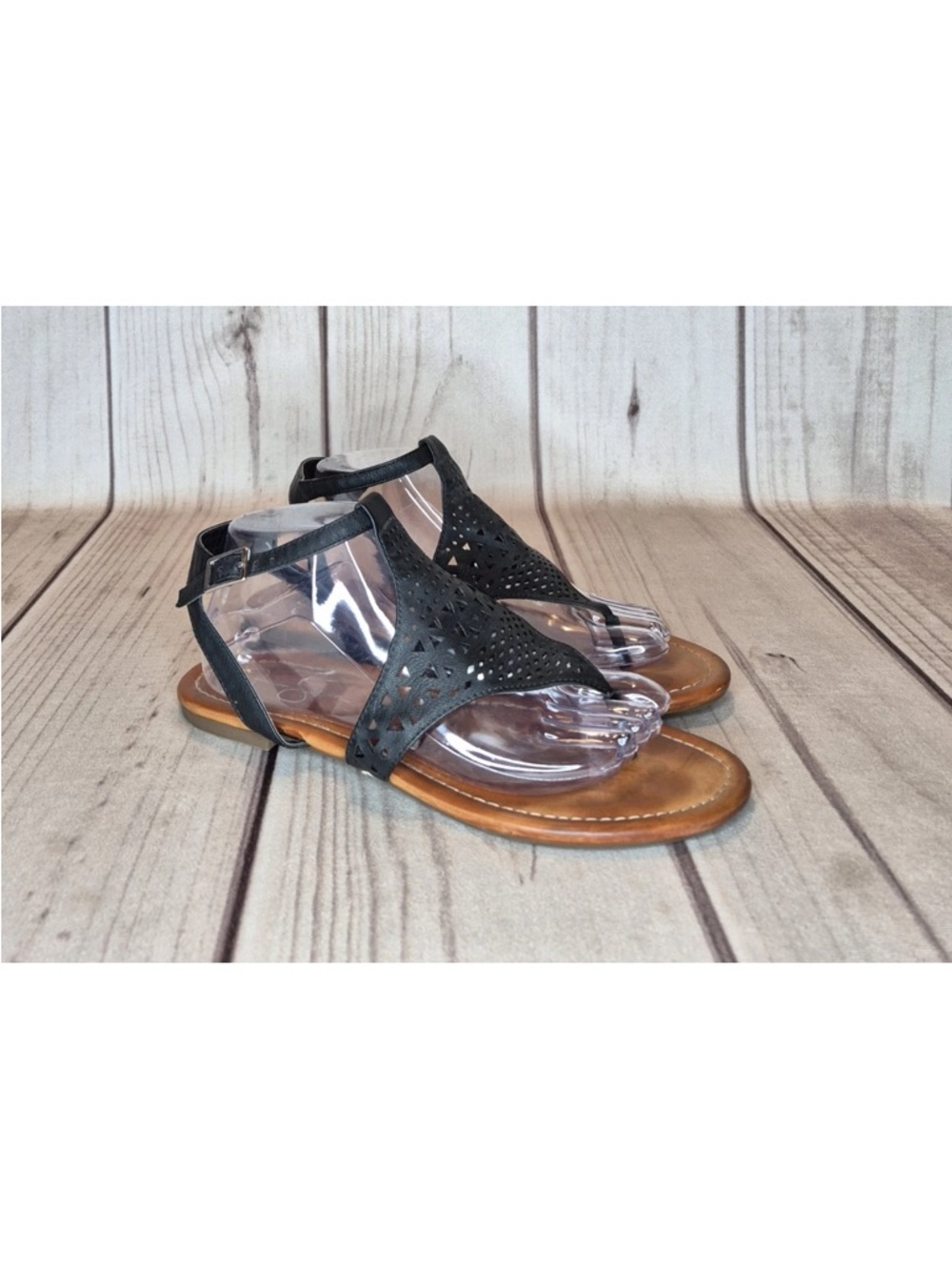 Jessica Simpson Women's Size 10M Sandals Flip Flops Black